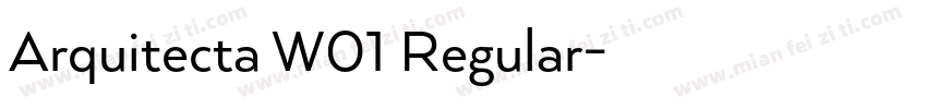Arquitecta W01 Regular字体转换